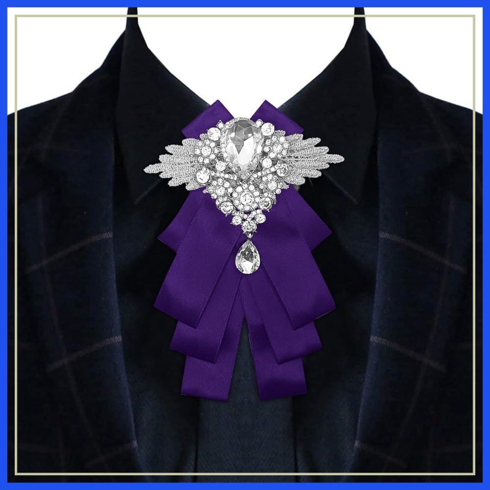 Bow Tie Pre Tied - Men's Silk Solid Pre-Tied Bow Tie