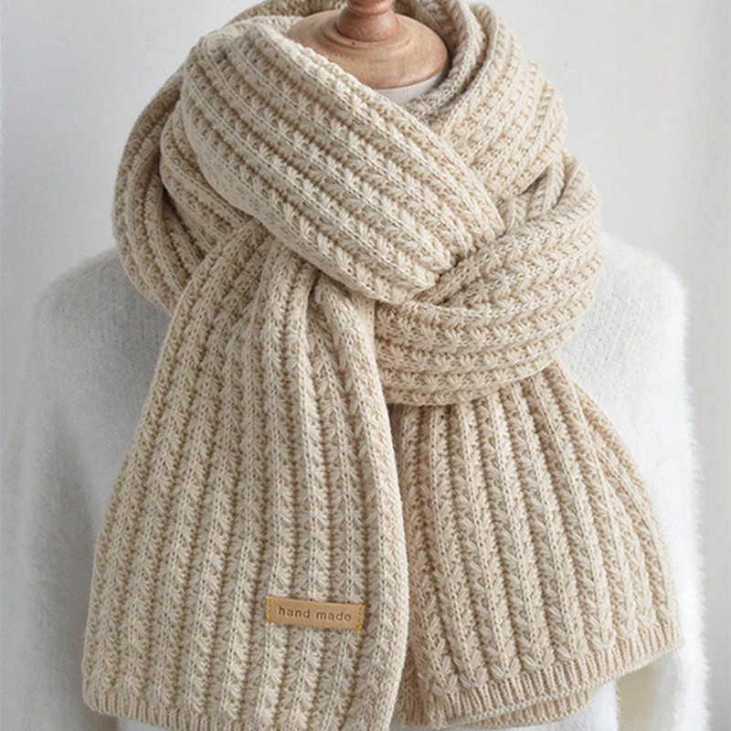 Thick Cable Knit Warm Cashmere - Muffler Men Wool incelemesi ve fiyatı