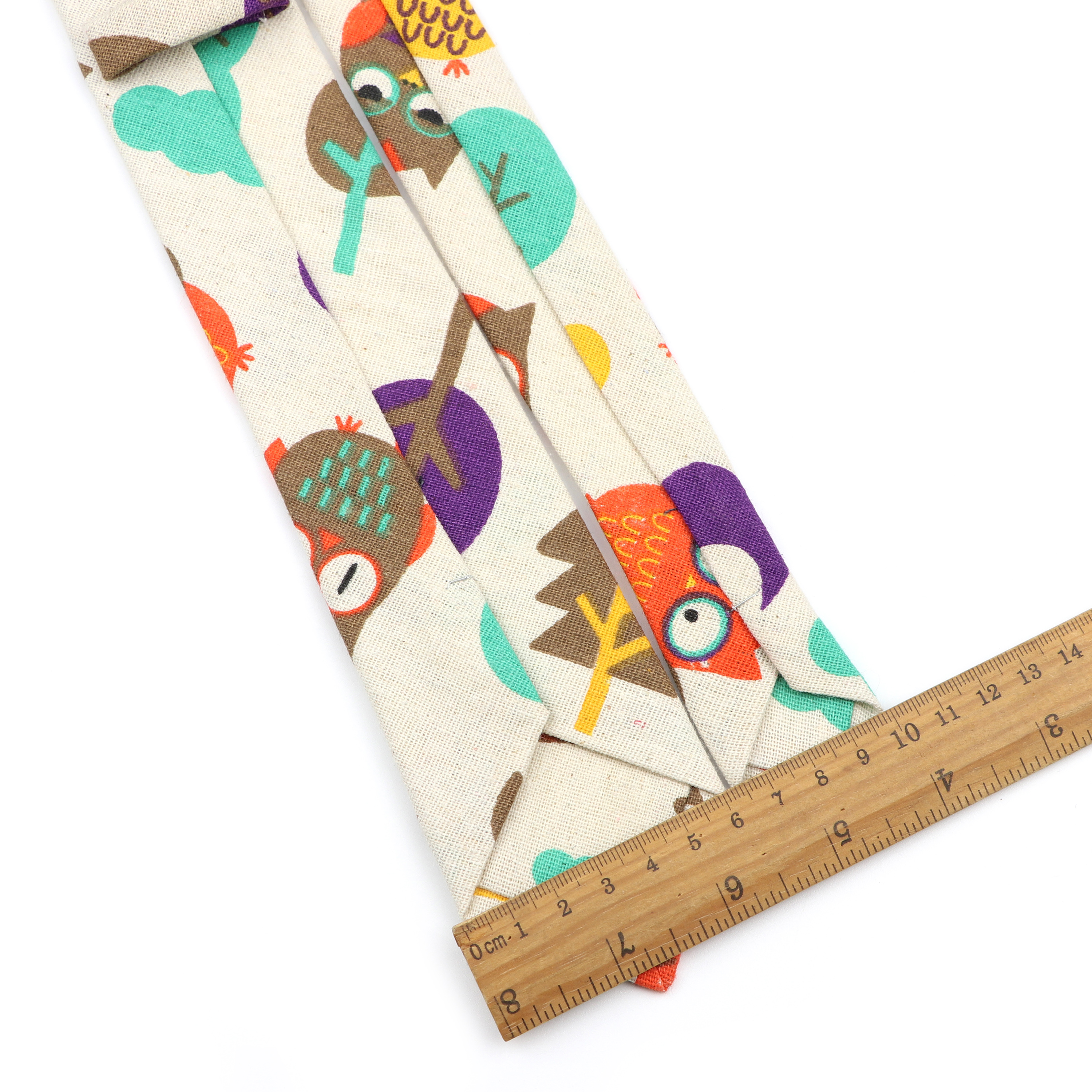 Novelty Cartoon Linen Tie For  - Skinny Tie Men incelemesi ve fiyatı