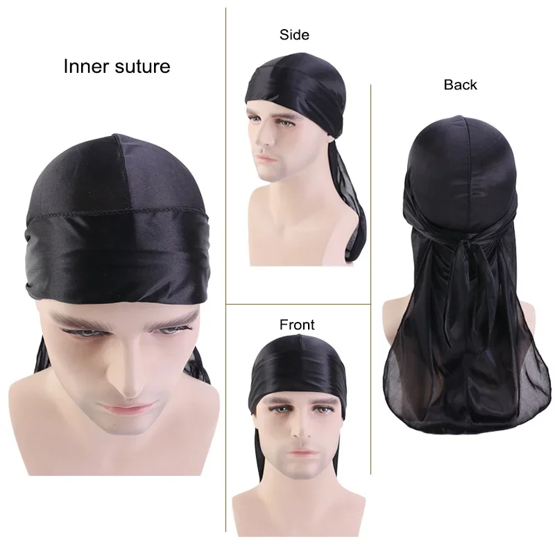 Fashion Long Tail Adult Satin  - Bandana Doo Rag incelemesi ve fiyatı