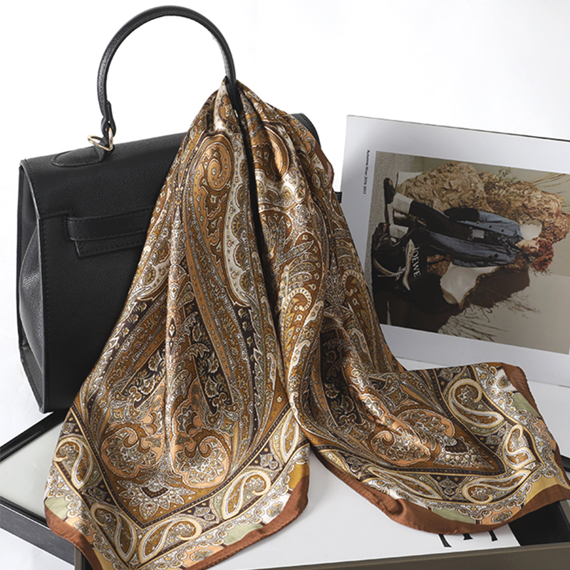 Bohemian Style Print Luxury Br - Silk Neck Scarf incelemesi ve fiyatı