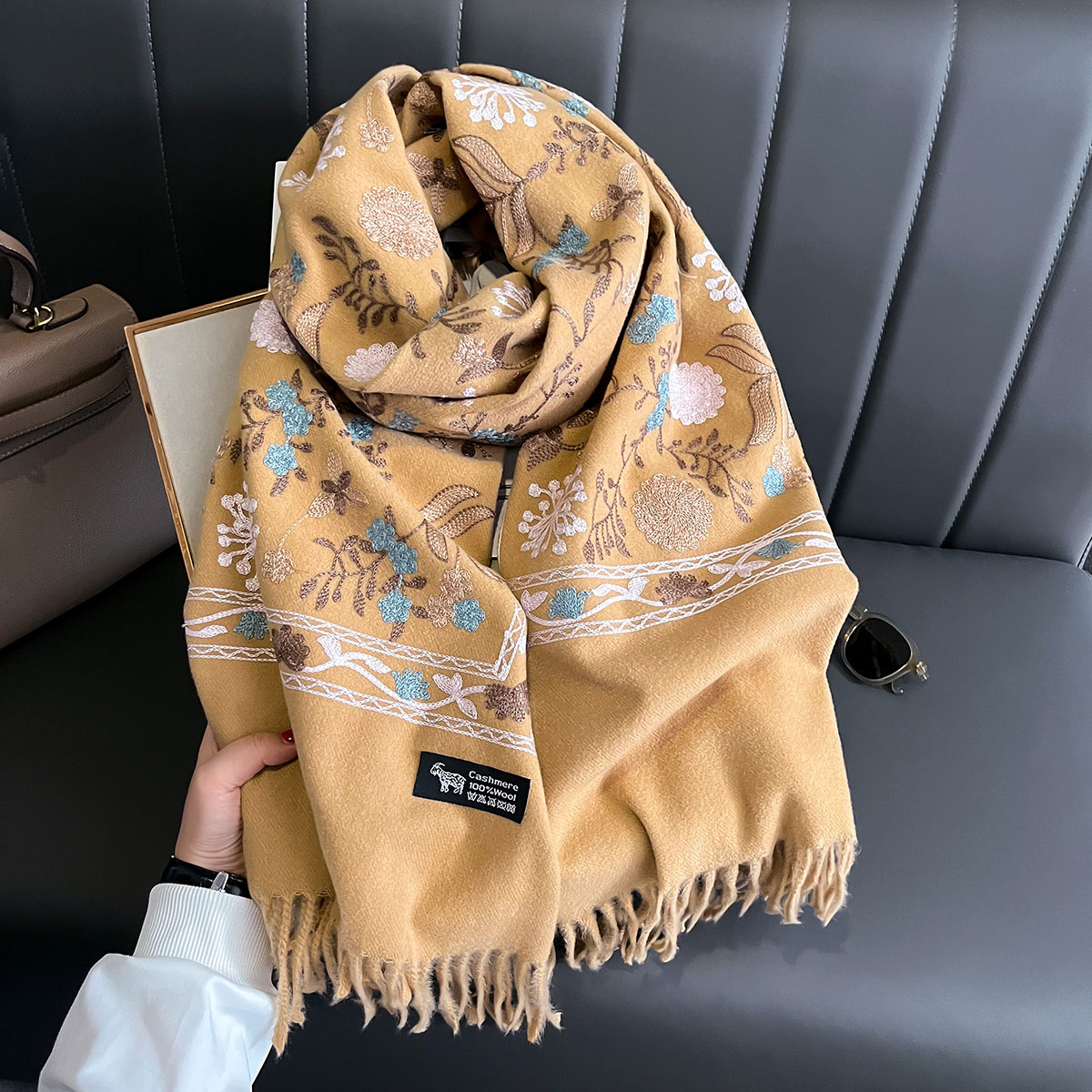 New Winter Warm Cashmere Scarf - Woven Scarf Blanket incelemesi ve fiyatı