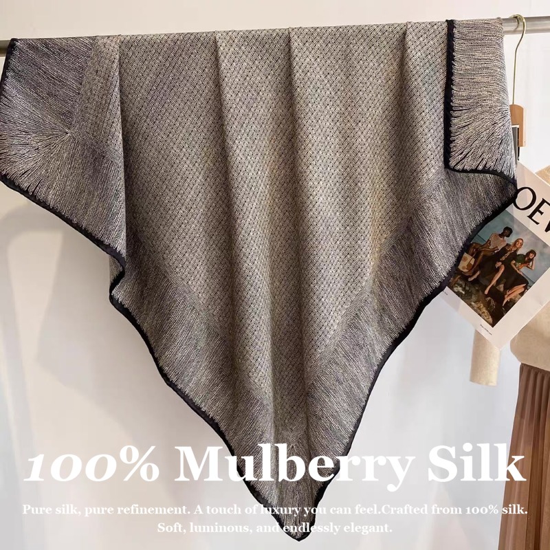 Oversized 110x110cm Real Silk  - Pashmina Wrap Large incelemesi ve fiyatı