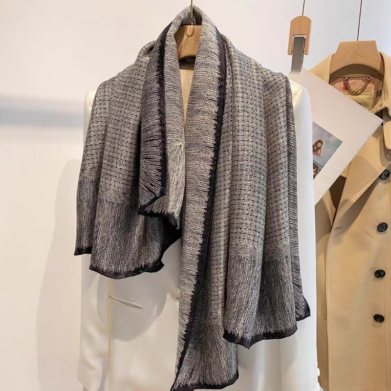 Oversized 110x110cm Real Silk  - Pashmina Wrap Large incelemesi ve fiyatı