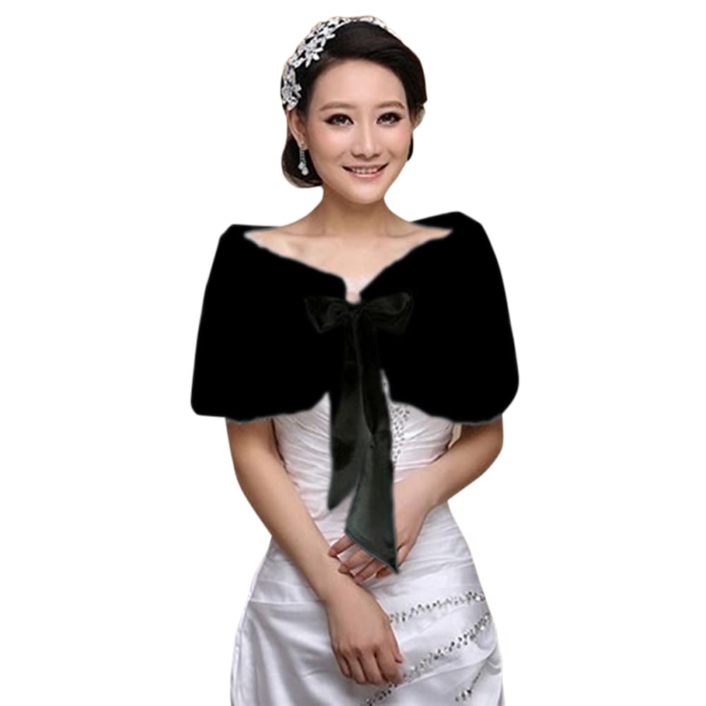 Women's Bridal Wedding Faux Fu - Stole Wedding Shawl incelemesi ve fiyatı