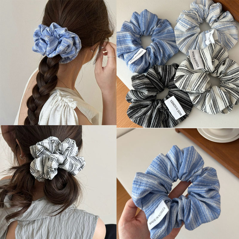 2024 Korea Fashion Stripe Hair - Silk Tie Striped incelemesi ve fiyatı