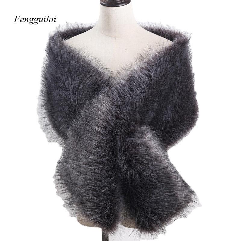 Women's White Faux Fur Shawl B - Stole Wedding Shawl incelemesi ve fiyatı