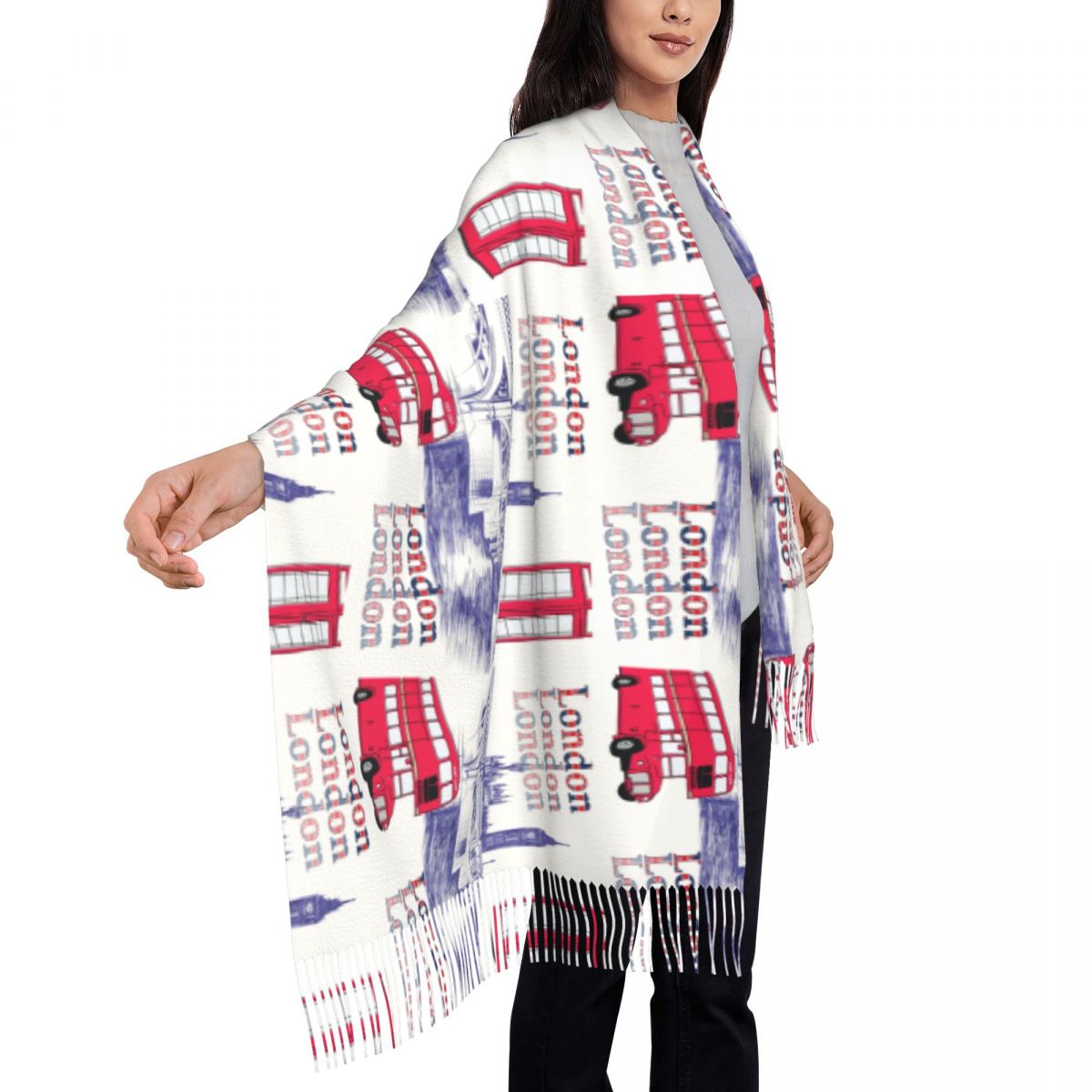 London England Scenes Shawls W - Pashmina Wrap Large incelemesi ve fiyatı