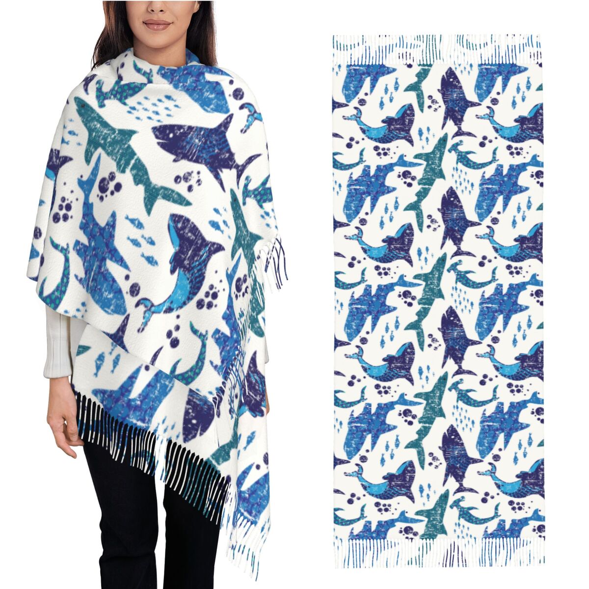 Shark Underwater World Ocean S - Pashmina Wrap Large incelemesi ve fiyatı
