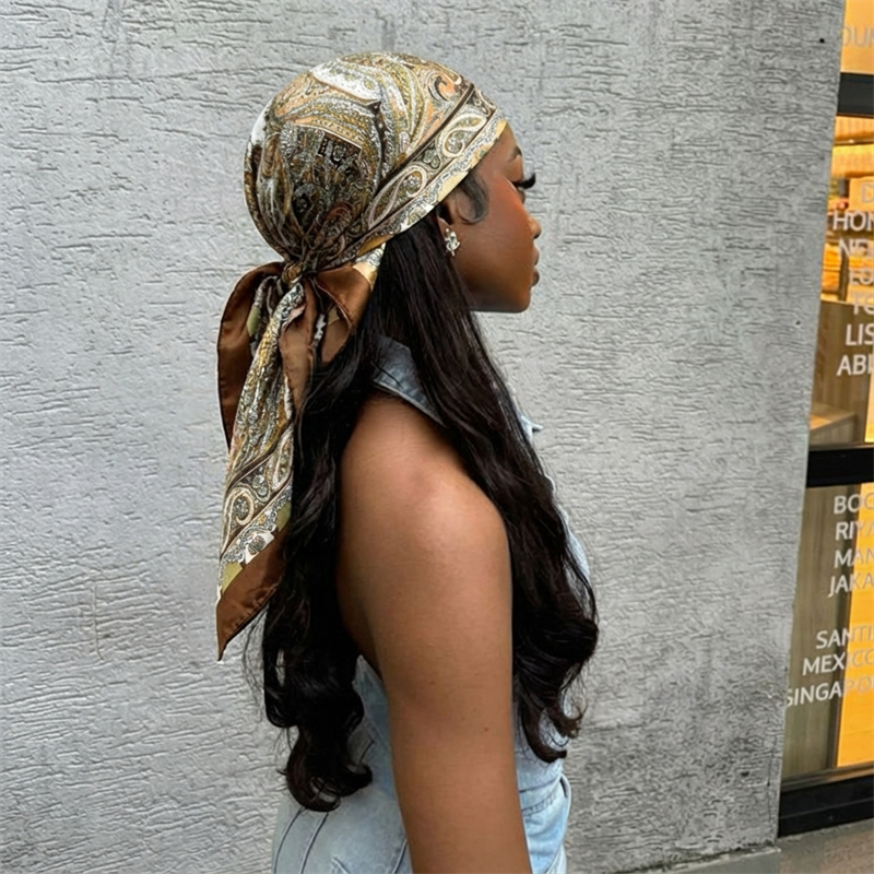 Women Spring Summer Square Sca - Silk Neck Scarf incelemesi ve fiyatı