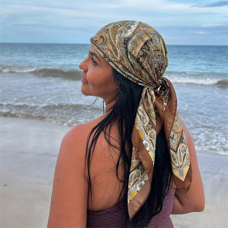 Women Spring Summer Square Sca - Silk Neck Scarf incelemesi ve fiyatı