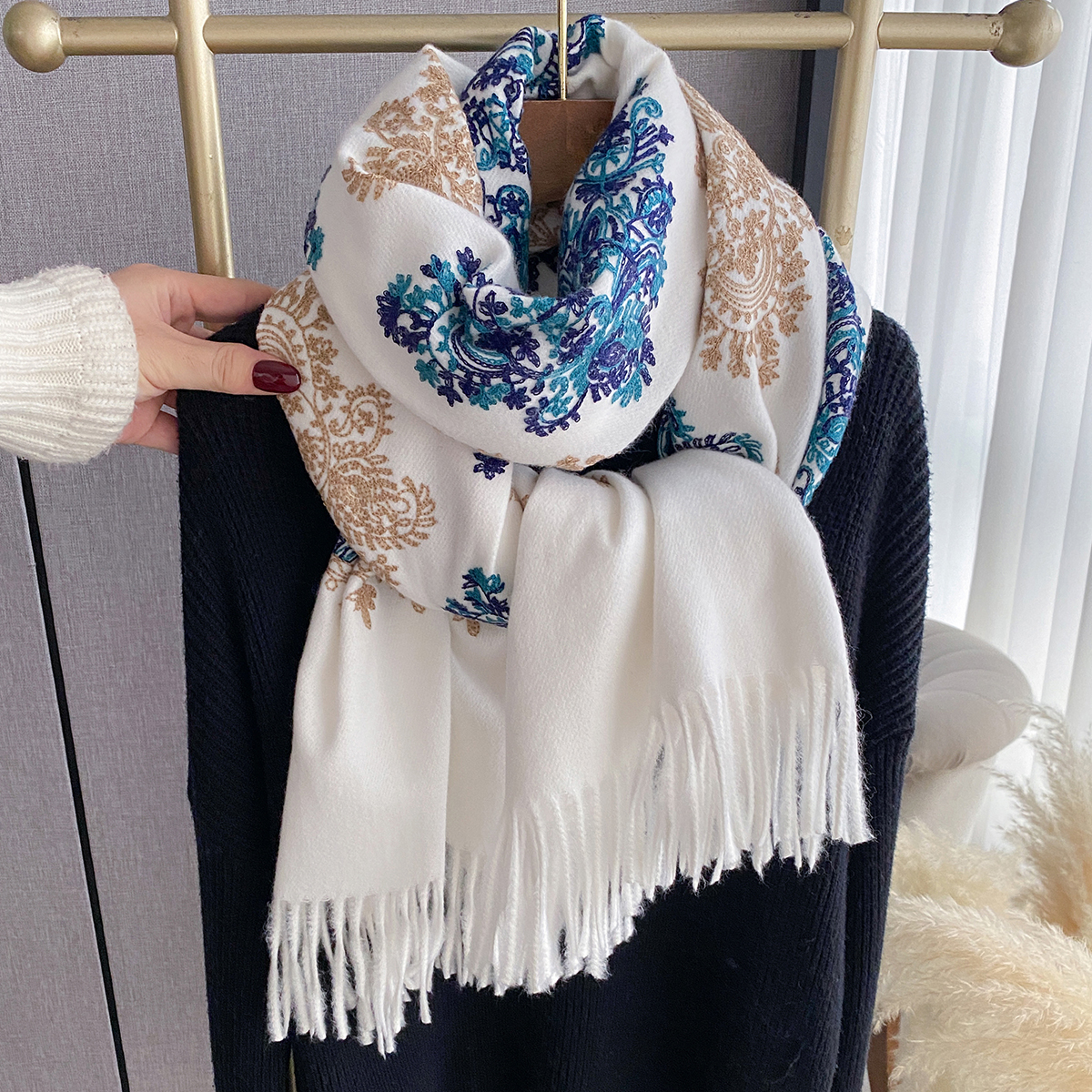 Women Fashion Winter Warm Cash - Woven Scarf Blanket incelemesi ve fiyatı