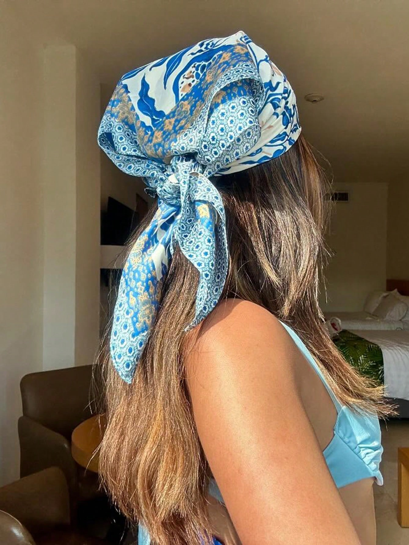 Luxury Brand Bohemia Print Squ - Face Scarf Mask incelemesi ve fiyatı