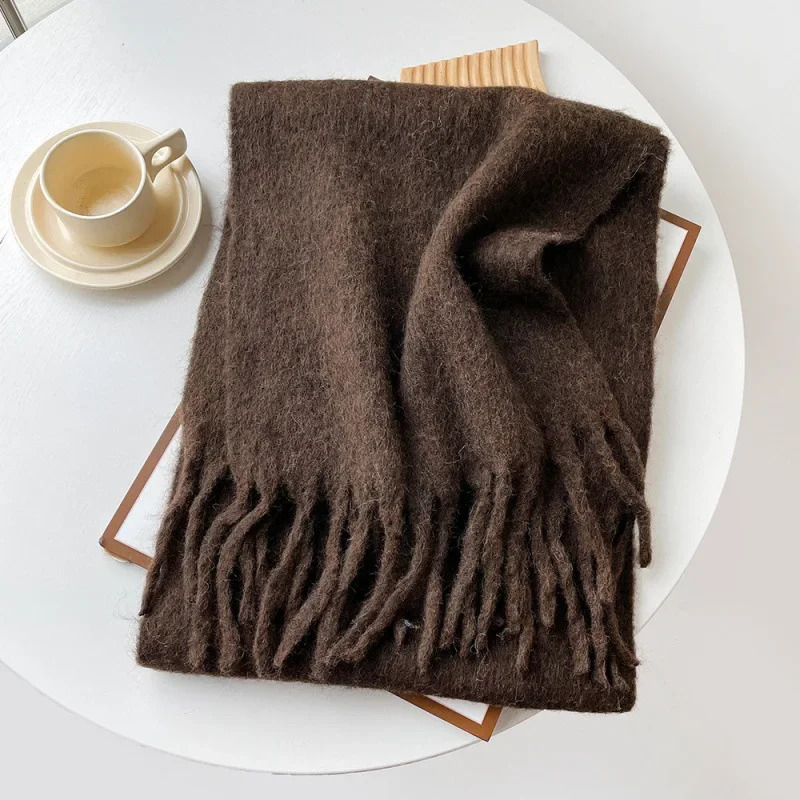 Scarf Lady Autumn Winter Solid - Muffler Men Wool incelemesi ve fiyatı