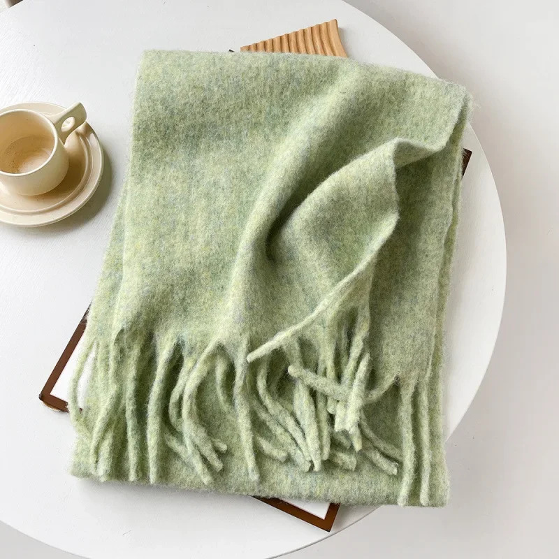 Scarf Lady Autumn Winter Solid - Muffler Men Wool incelemesi ve fiyatı