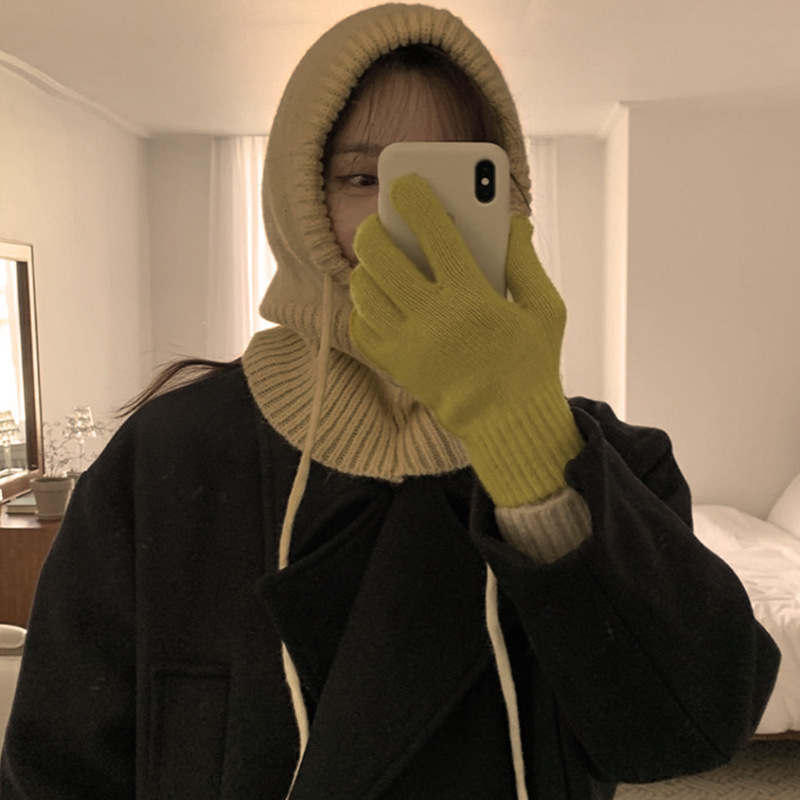 Knitted Hooded Infinity Scarf  - Infinity Scarf Knit incelemesi ve fiyatı