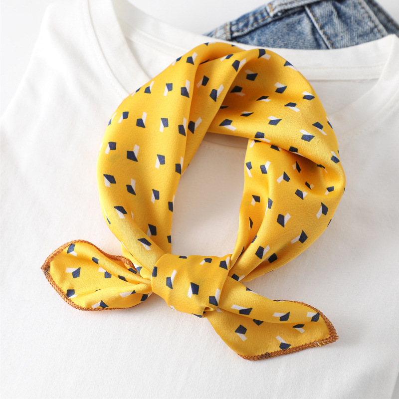 Women scarf  50*50cm Square Sk - Silk Tie Striped incelemesi ve fiyatı