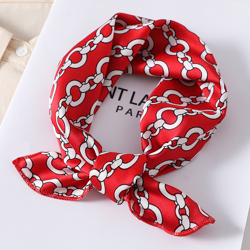 Women scarf  50*50cm Square Sk - Silk Tie Striped incelemesi ve fiyatı
