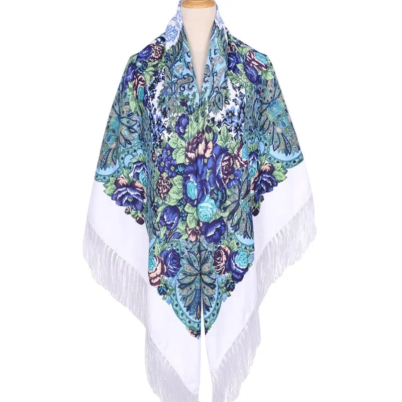 160*160cm Ethnic Large Square  - Woven Scarf Blanket incelemesi ve fiyatı