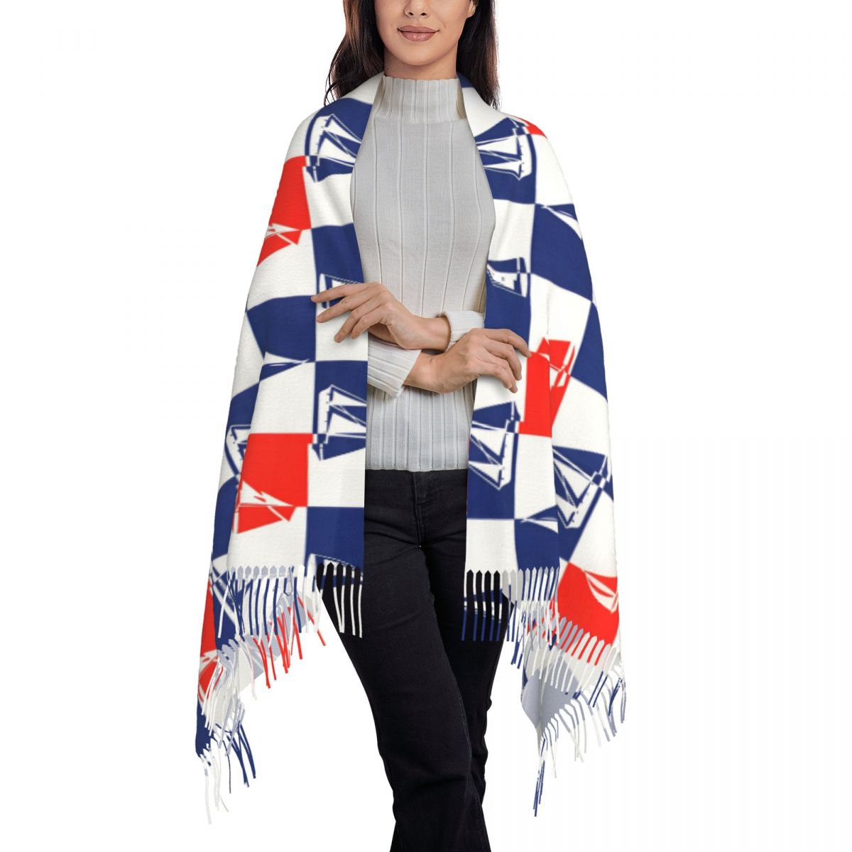 Sailing Ship Ocean Scarf Fall  - Pashmina Wrap Large incelemesi ve fiyatı