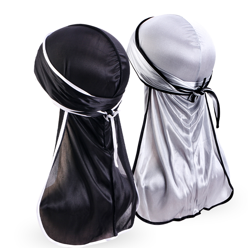2PCS/LOT Unisex Men Satin Dura - Bandana Doo Rag incelemesi ve fiyatı