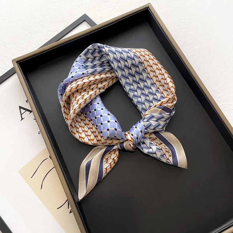 New scarf women spring printed - Scarf Silk Square incelemesi ve fiyatı