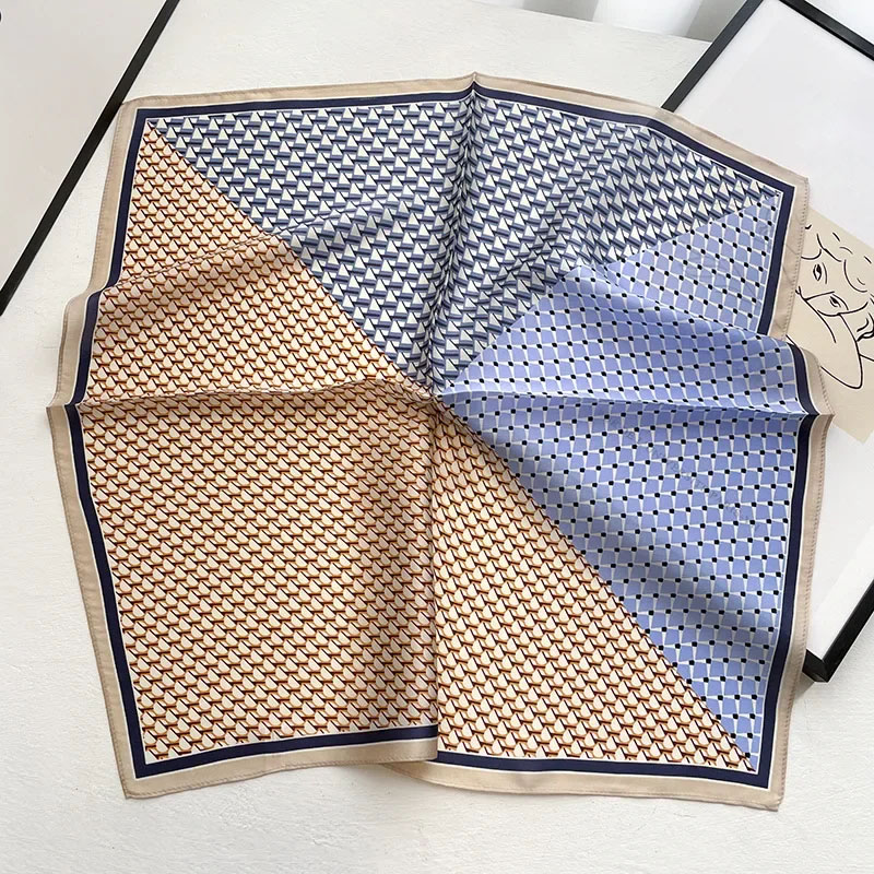 New scarf women spring printed - Scarf Silk Square incelemesi ve fiyatı