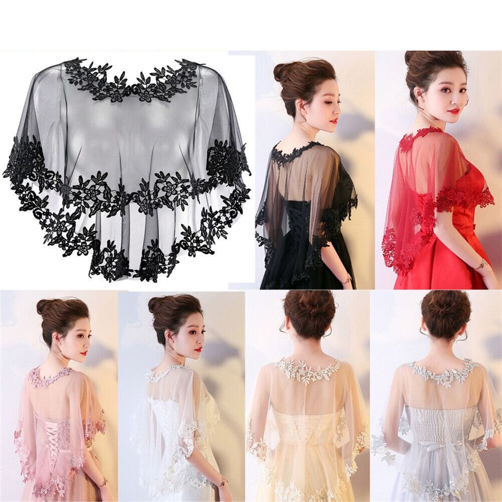 Women Party Bridal Casual Lace - Stole Wedding Shawl incelemesi ve fiyatı