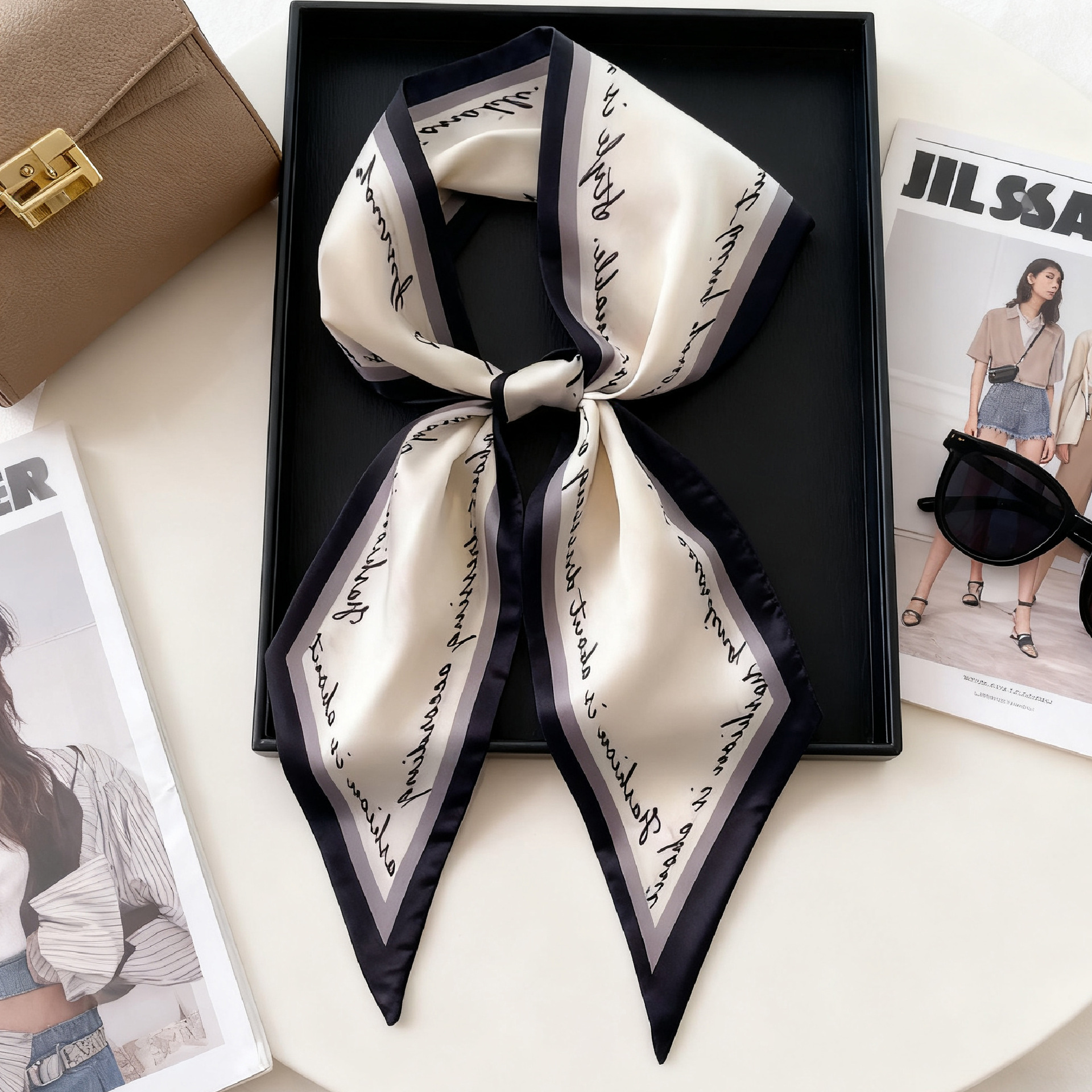 Luxury Long Neckerchief Skinny - Ascot Neck Scarf incelemesi ve fiyatı
