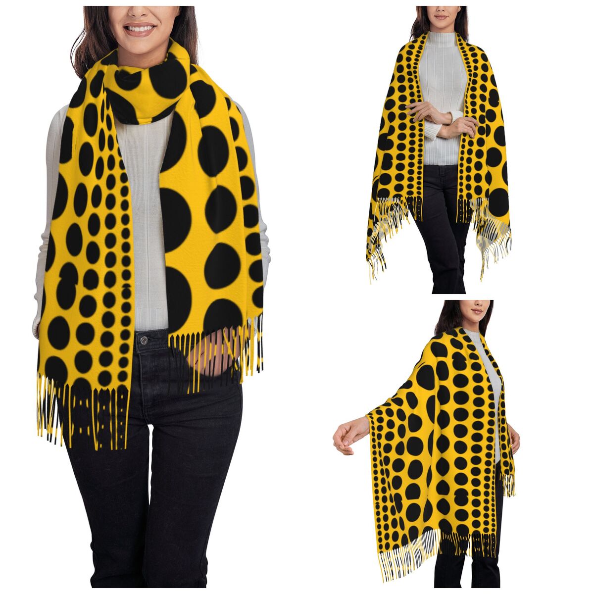 Infinity Polka Dots Scarf for  - Infinity Scarf Knit incelemesi ve fiyatı