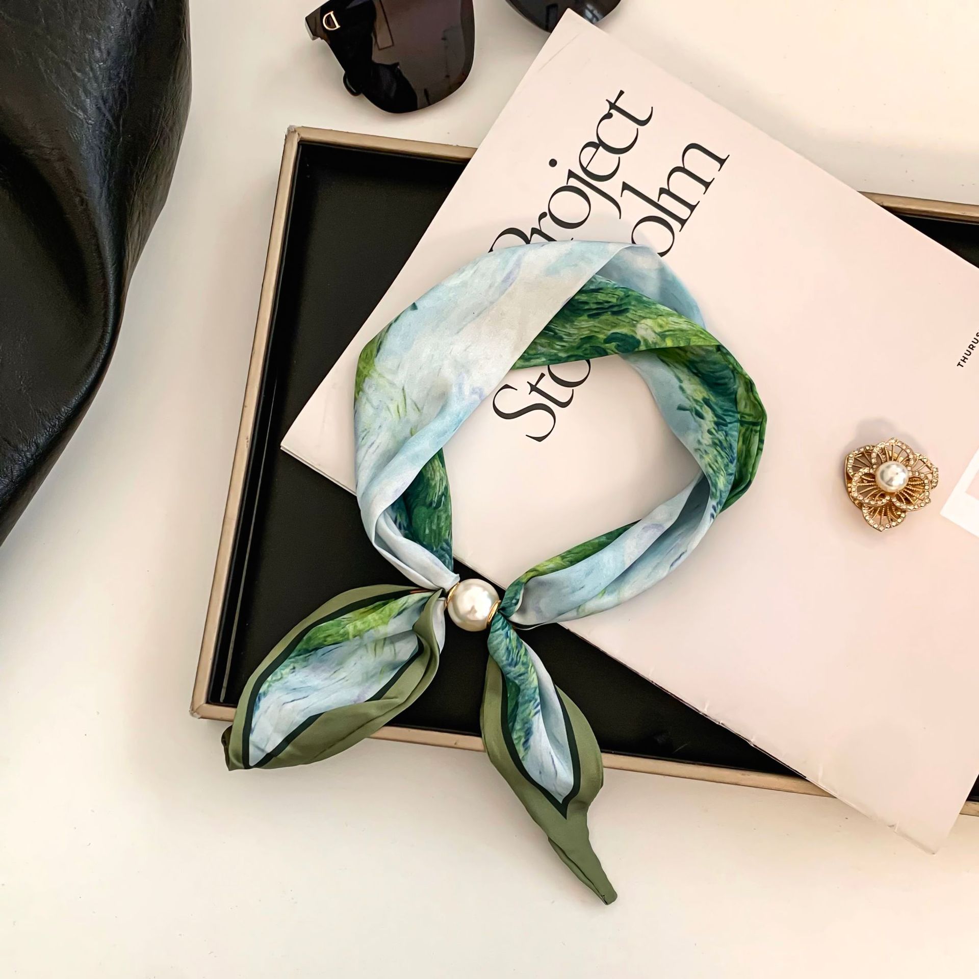 Cashew Flower Silk Scarf Effor - Silk Neck Scarf incelemesi ve fiyatı