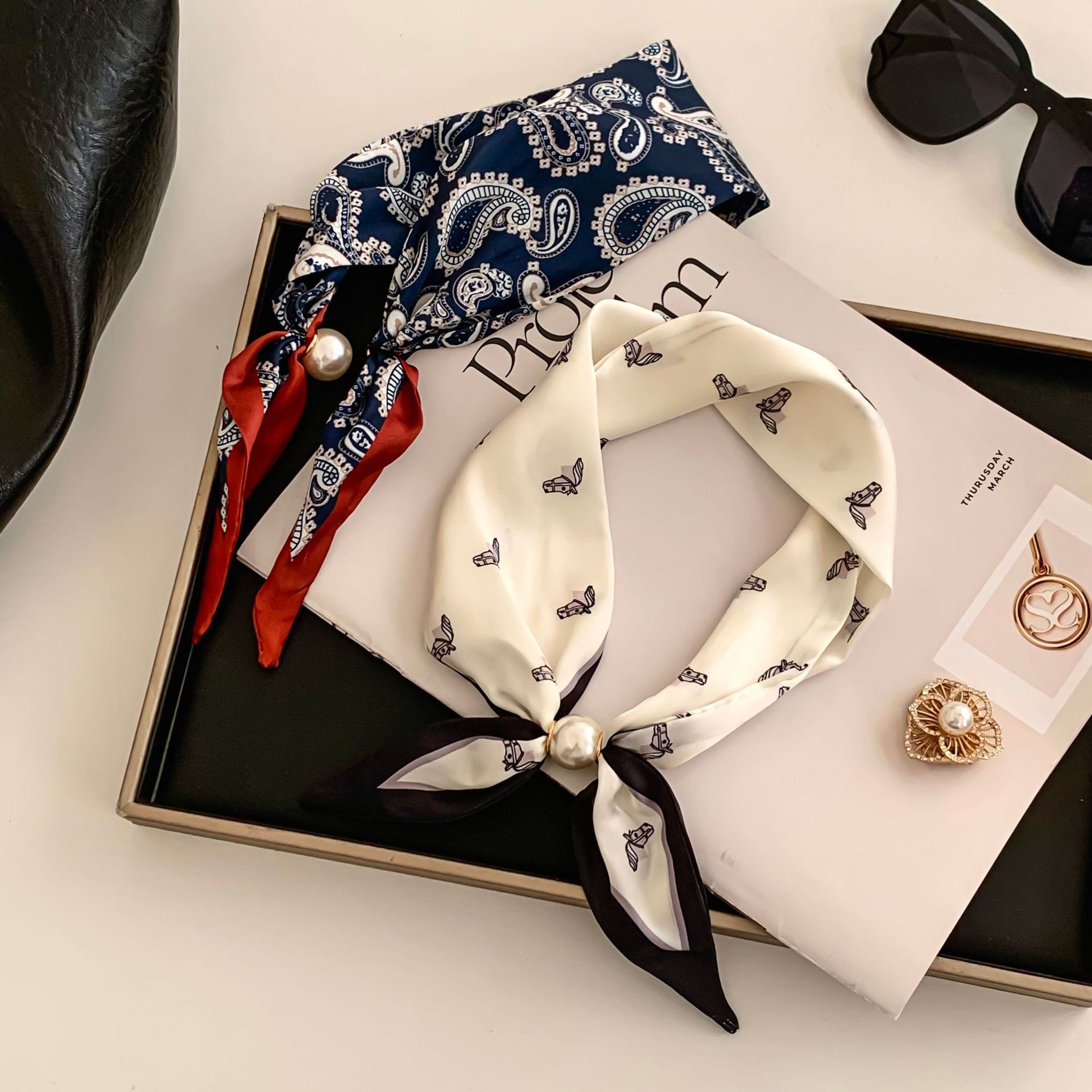 Cashew Flower Silk Scarf Effor - Silk Neck Scarf incelemesi ve fiyatı