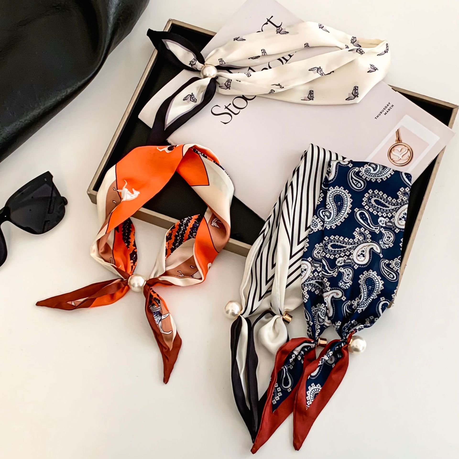 Cashew Flower Silk Scarf Effor - Silk Neck Scarf incelemesi ve fiyatı