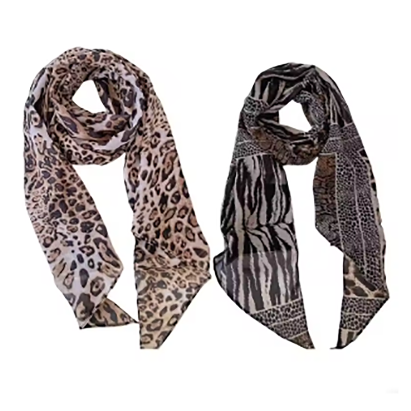 Leopard Small Long Silk Scarf  - Silk Tie Striped incelemesi ve fiyatı