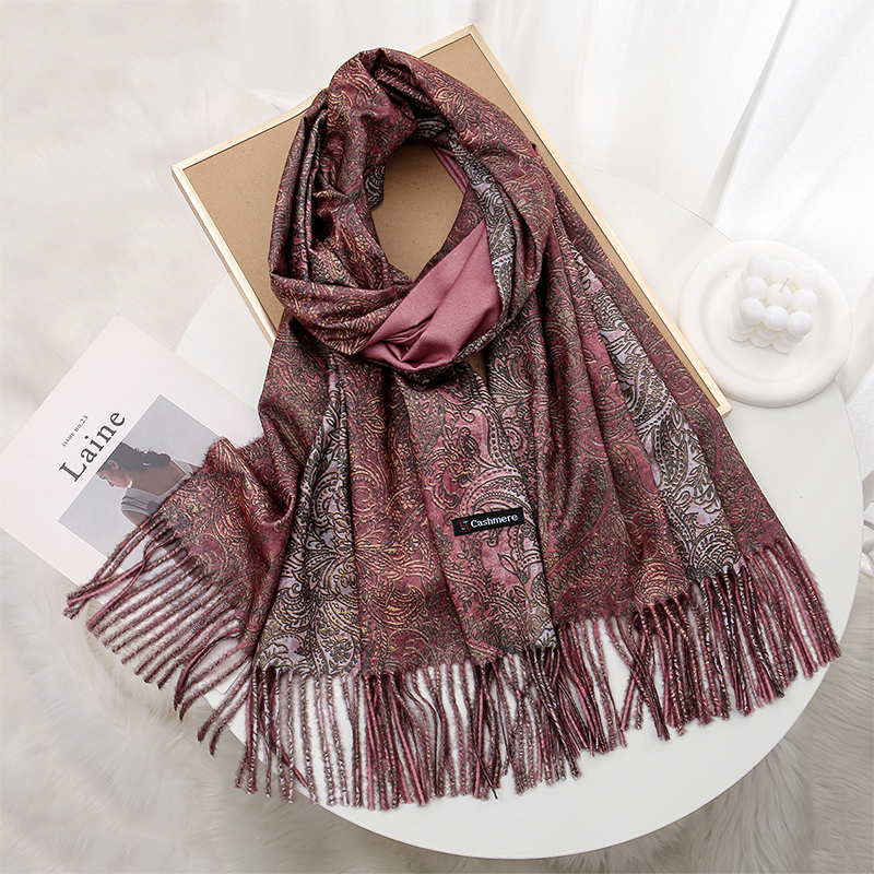 Luxury Paisley Pashmina Shawl  - Woven Scarf Blanket incelemesi ve fiyatı