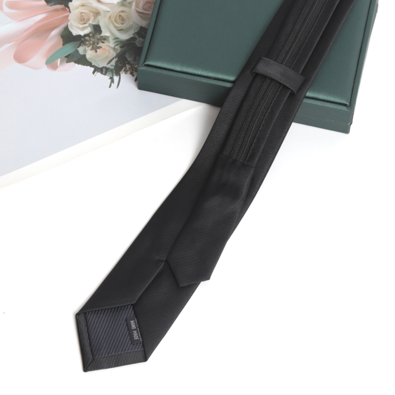 Black Colors Zipper Tie Handma - Skinny Tie Men incelemesi ve fiyatı