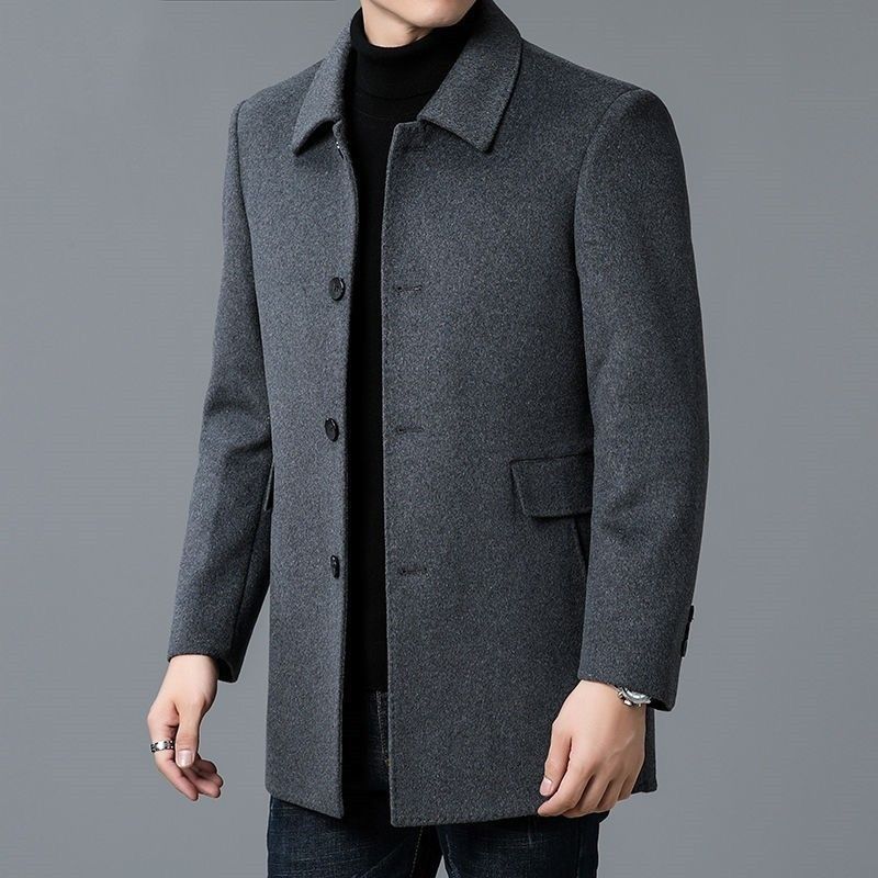 Wool Blend Coat White Mans Sha - Muffler Men Wool incelemesi ve fiyatı