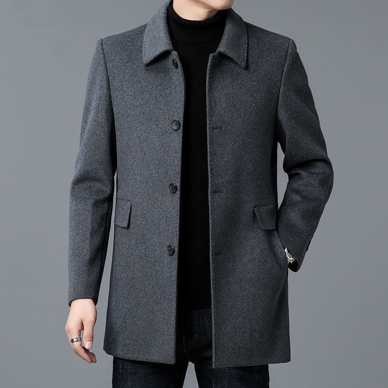 Wool Blend Coat White Mans Sha - Muffler Men Wool incelemesi ve fiyatı