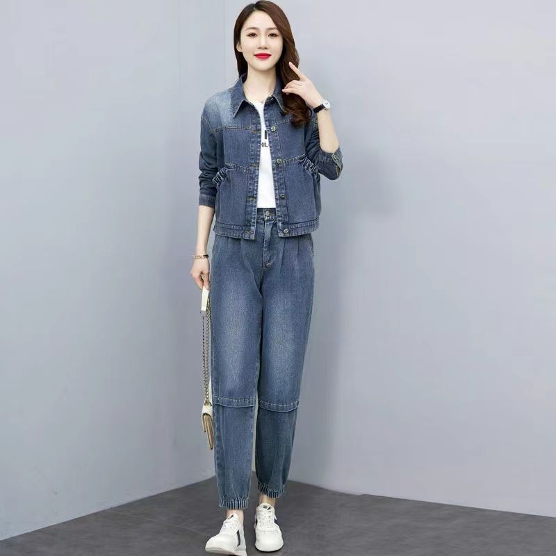 Women Denim Suits 2024 New Spr - Pocket Square Set incelemesi ve fiyatı