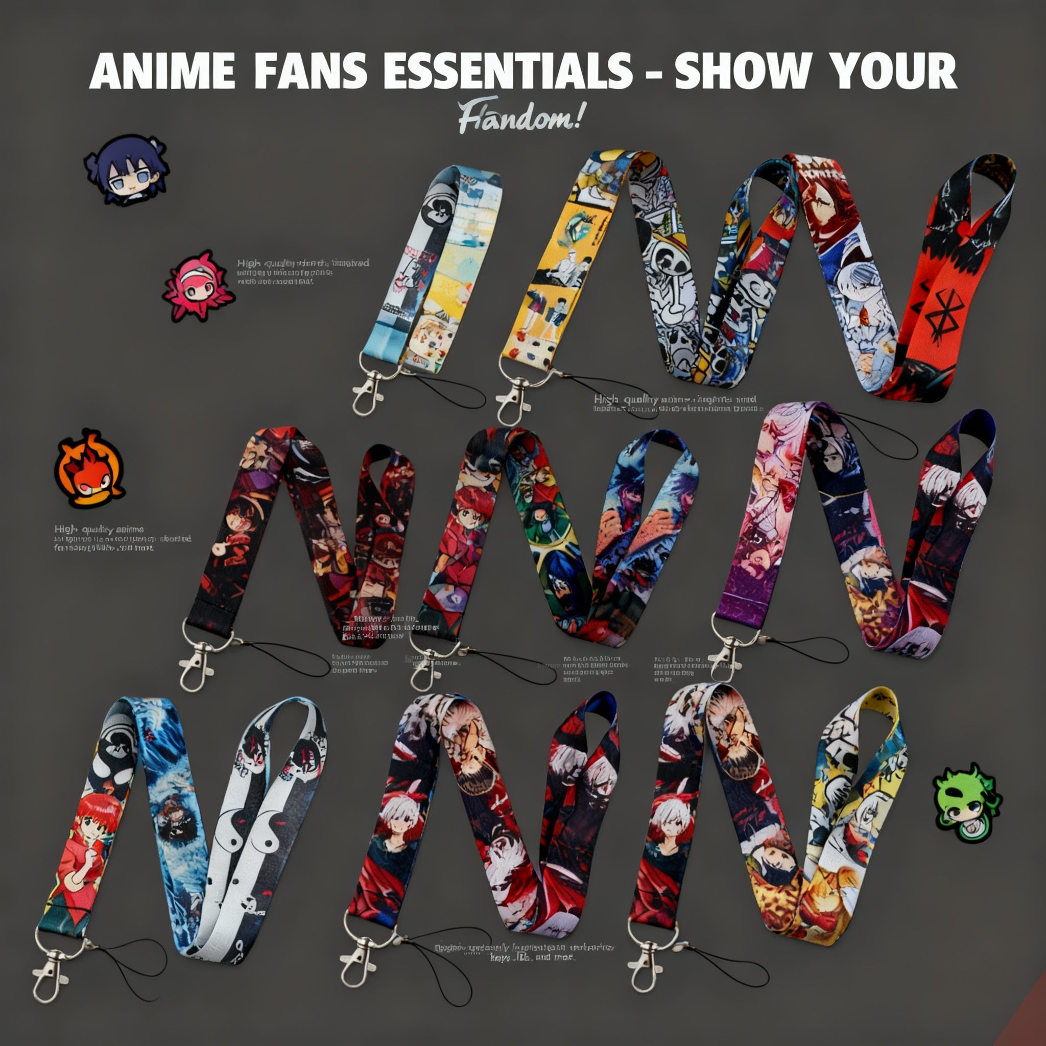 Anime Lanyard Neck Strap For I - Lanyard Badge Holder incelemesi ve fiyatı