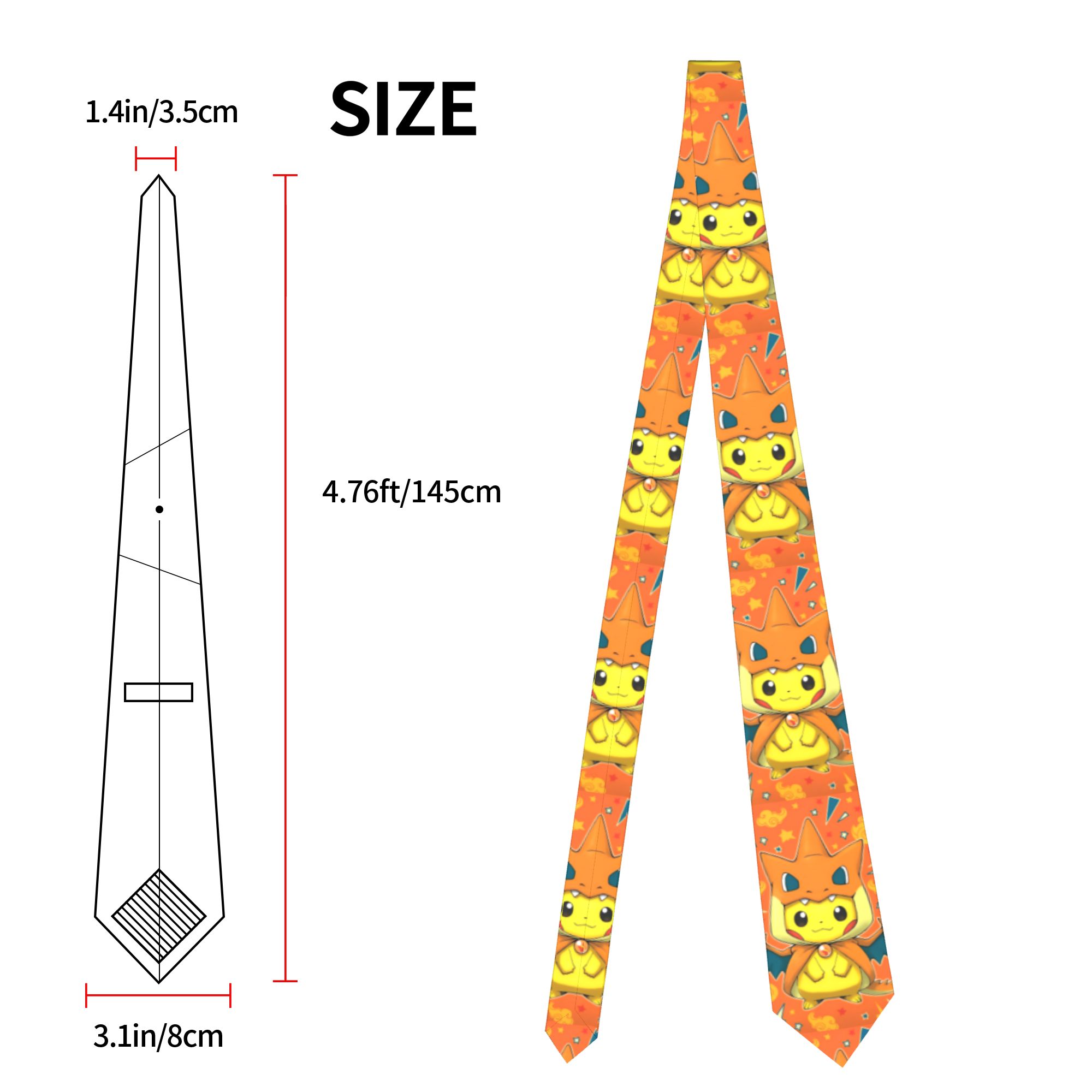 Cute Cartoon Manga Pokemoned N - Skinny Tie Men incelemesi ve fiyatı