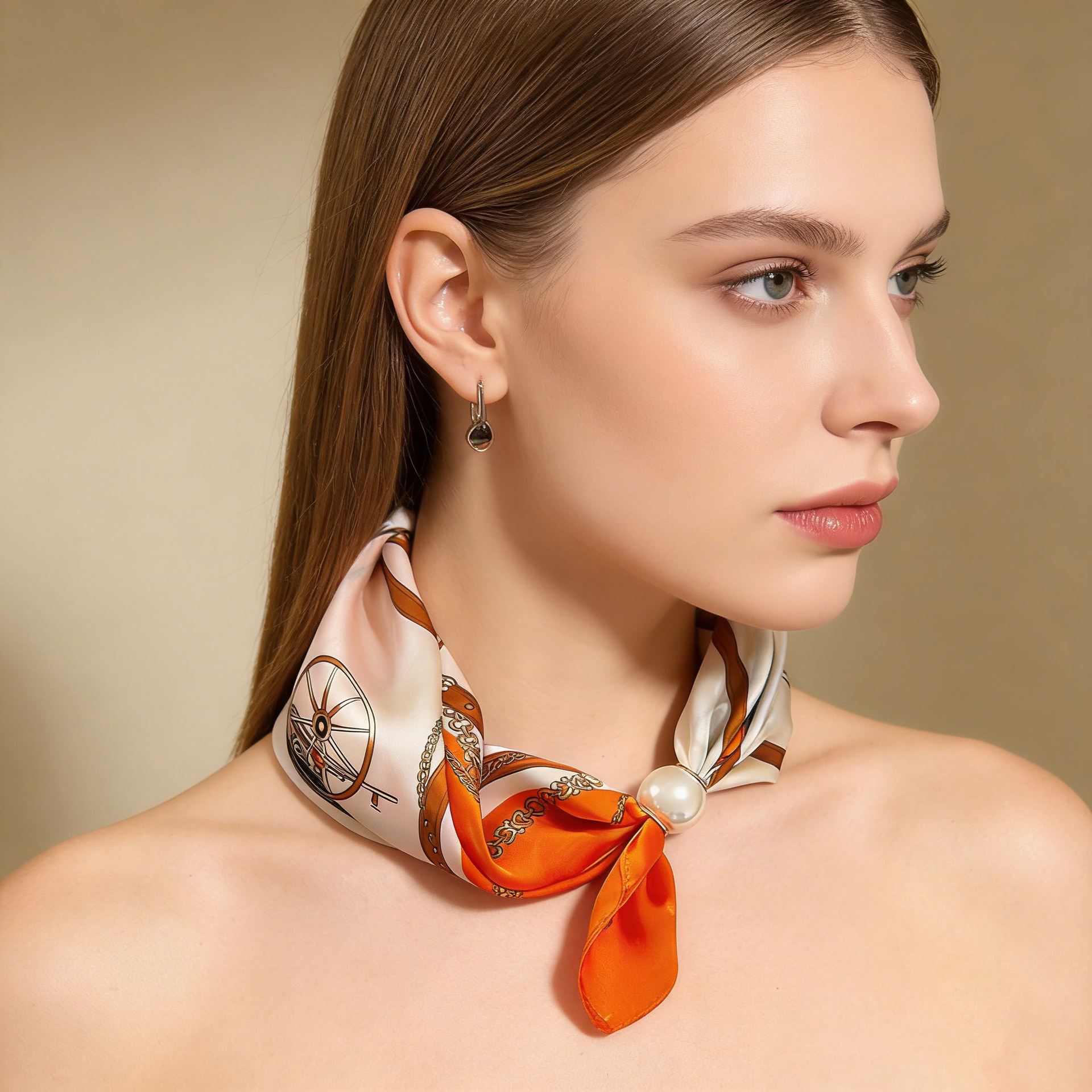 Scarf Chain Silk Lazy Magnetic - Face Scarf Mask incelemesi ve fiyatı