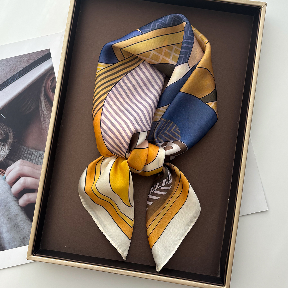 Luxury Square Scarf For Women  - Silk Neck Scarf incelemesi ve fiyatı