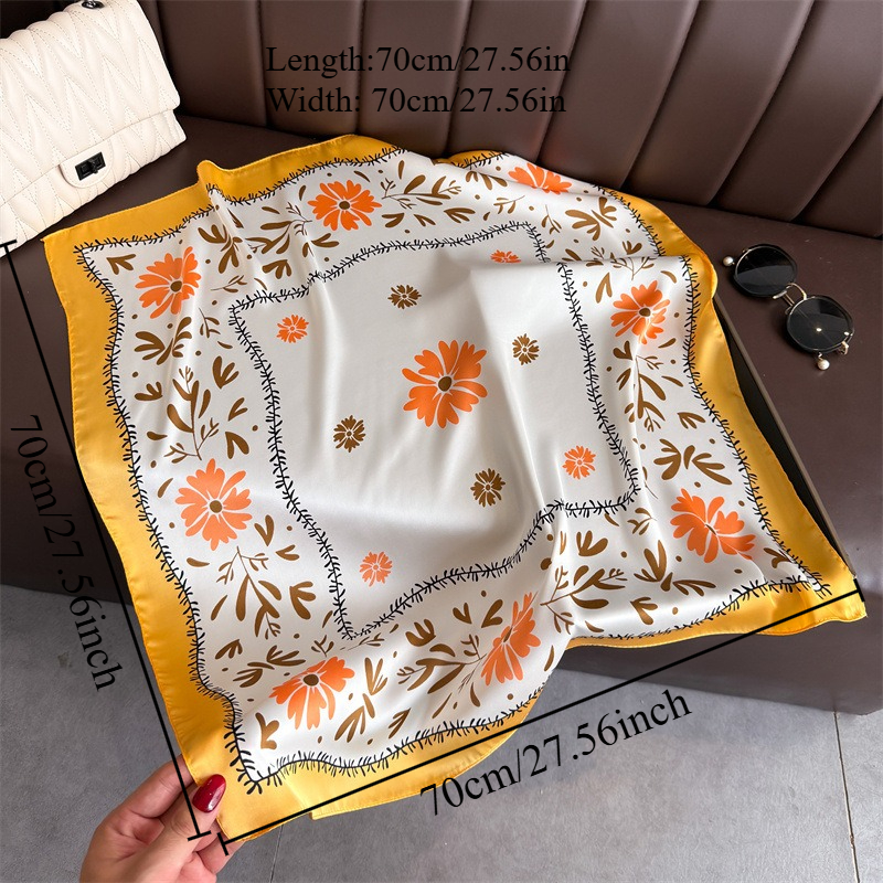 1Pc new printed fashion silk s - Silk Neck Scarf incelemesi ve fiyatı