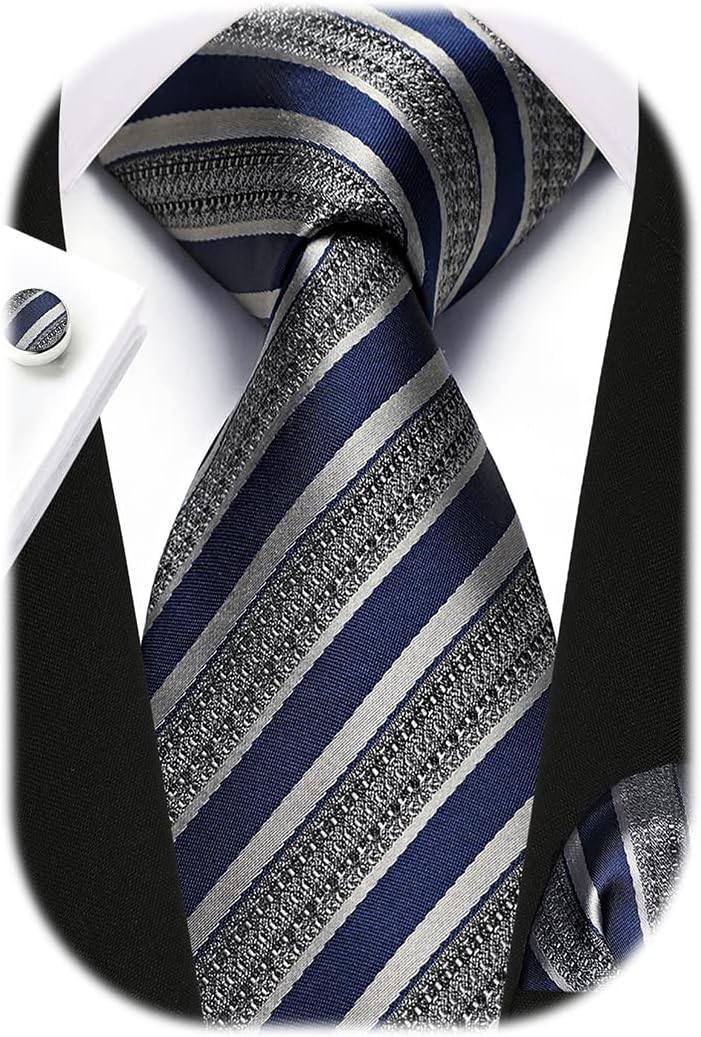 Men's Stripe Tie & Pocket Squa - Pocket Square Set incelemesi ve fiyatı