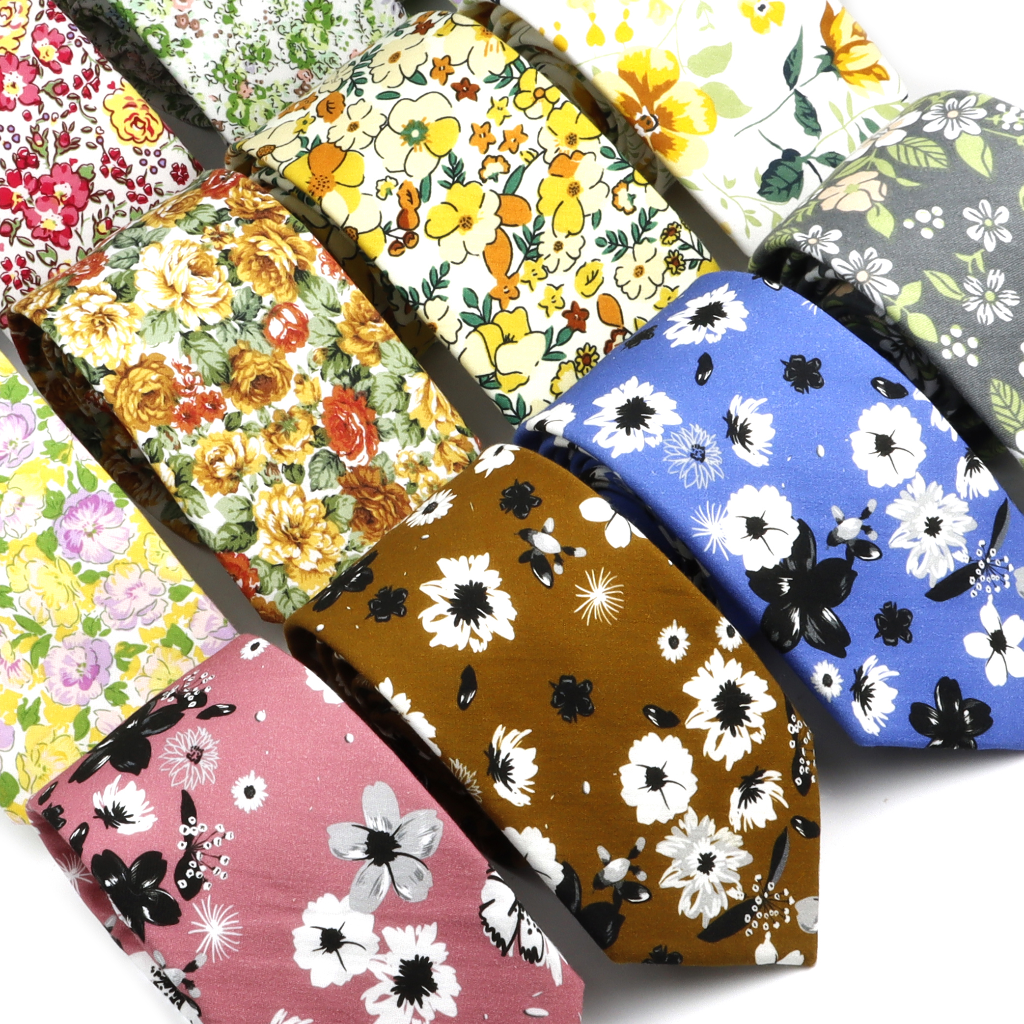 New Elegant Floral Tie For Men - Skinny Tie Men incelemesi ve fiyatı