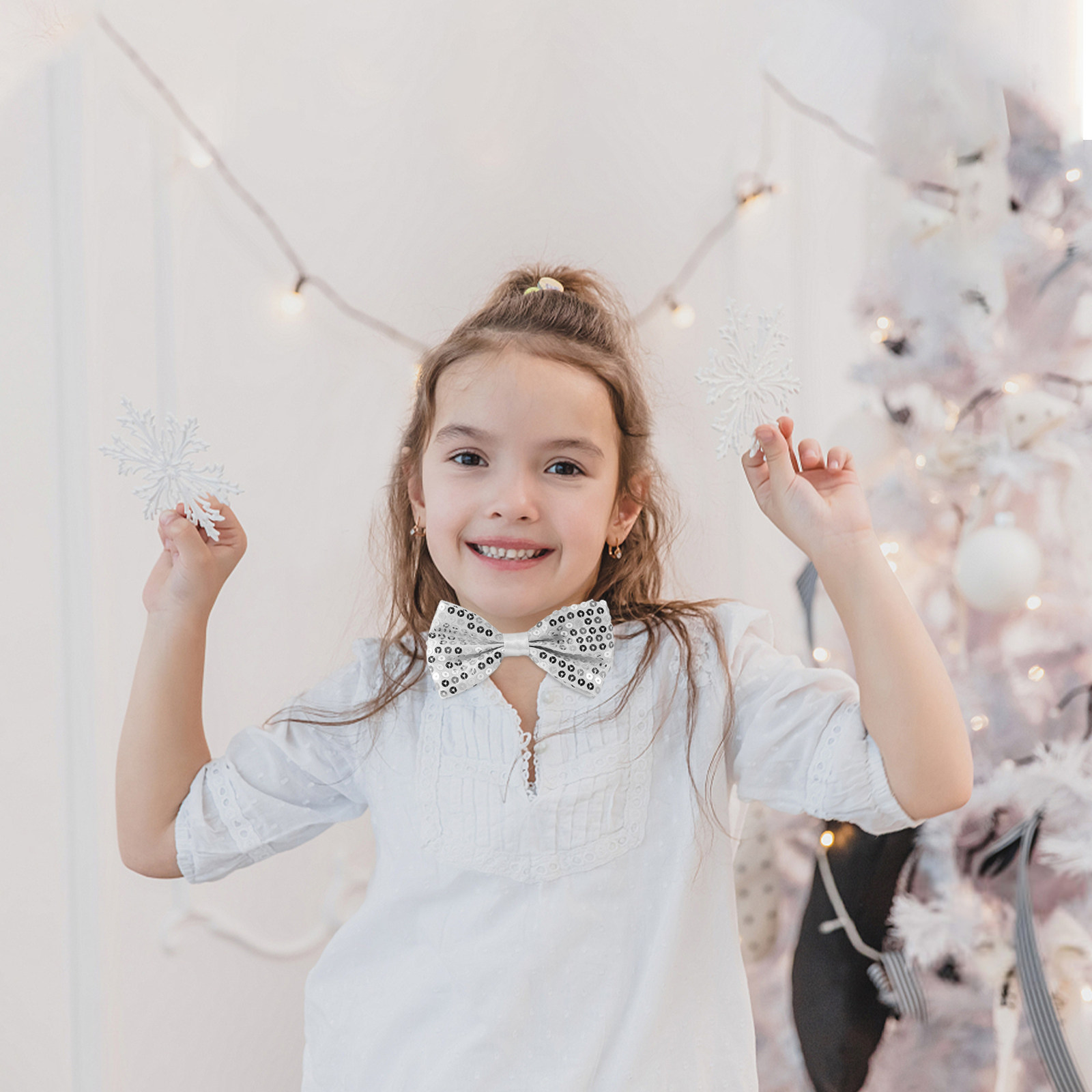 5Pcs Sequin Bow Ties for Kids  - Bow Tie Pre Tied incelemesi ve fiyatı