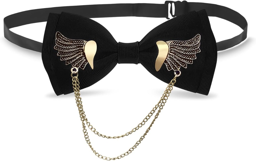 Vintage Bow Ties with Gold Met - Bow Tie Pre Tied incelemesi ve fiyatı