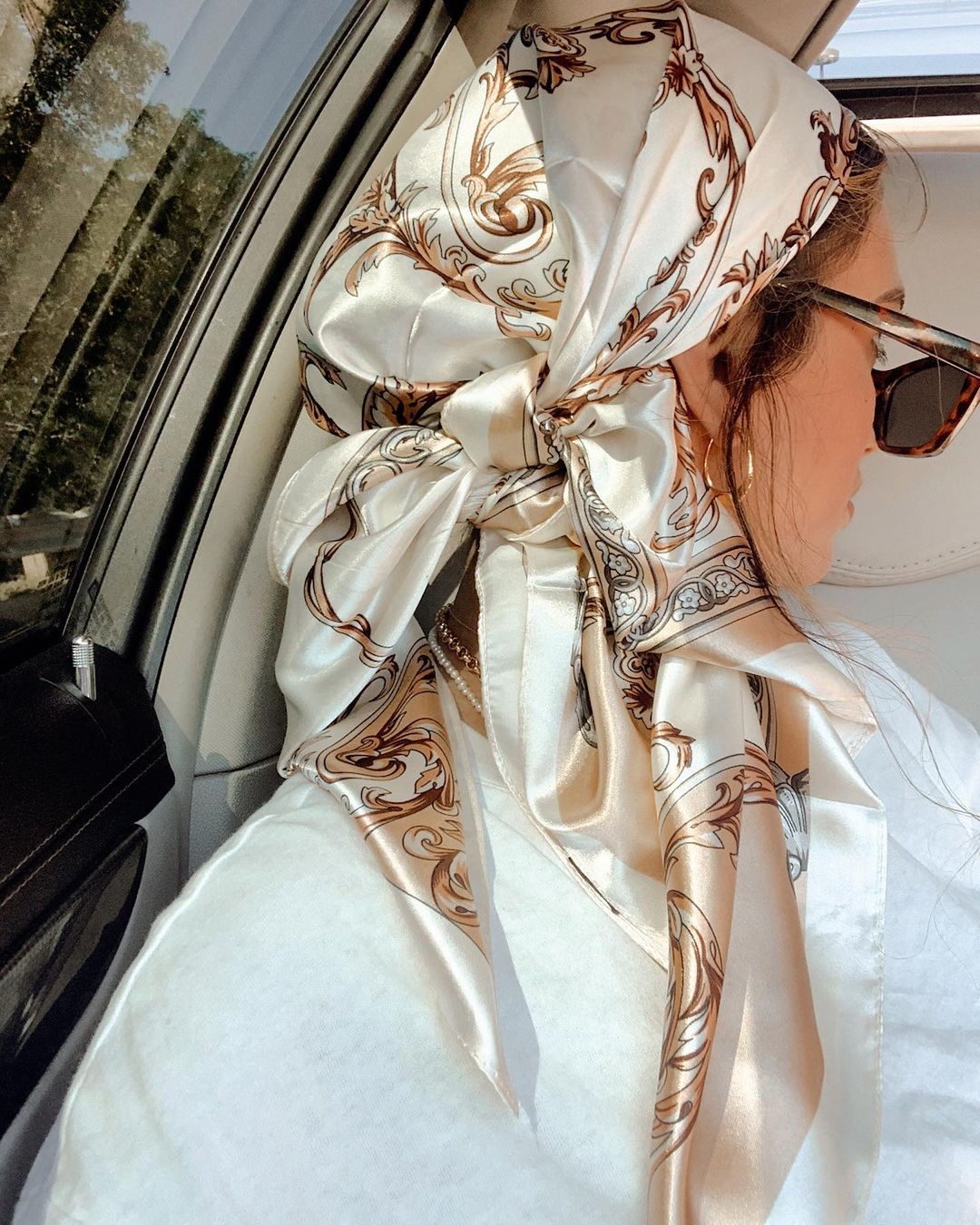 Satin Square Scarf Women Musli - Face Scarf Mask incelemesi ve fiyatı