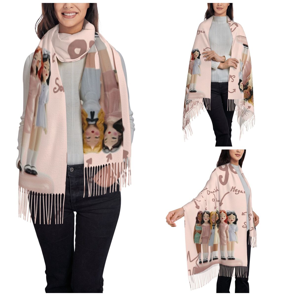 Katseye Kpop Idol Shawl Wrap W - Pashmina Wrap Large incelemesi ve fiyatı